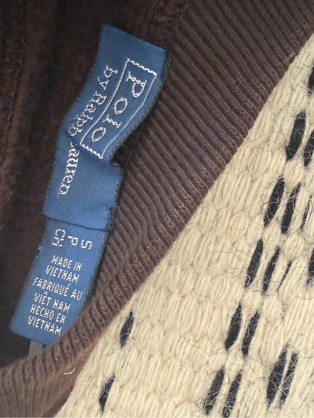 Polo by Ralph Lauren Brown Knit Sweater with Blue Tag - Picture 5 of 5